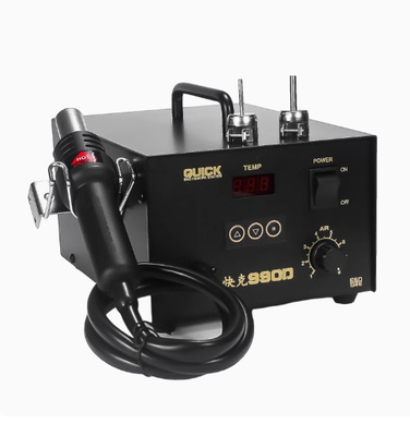 Mikro Bilgisayar Dijital Ekran SMD Yeniden İşleme İstasyonu 990D 990A Hızlı Sıcak Hava İstasyonu