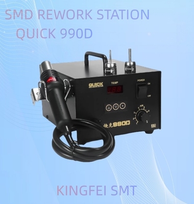 Mikro Bilgisayar Dijital Ekran SMD Yeniden İşleme İstasyonu 990D 990A Hızlı Sıcak Hava İstasyonu