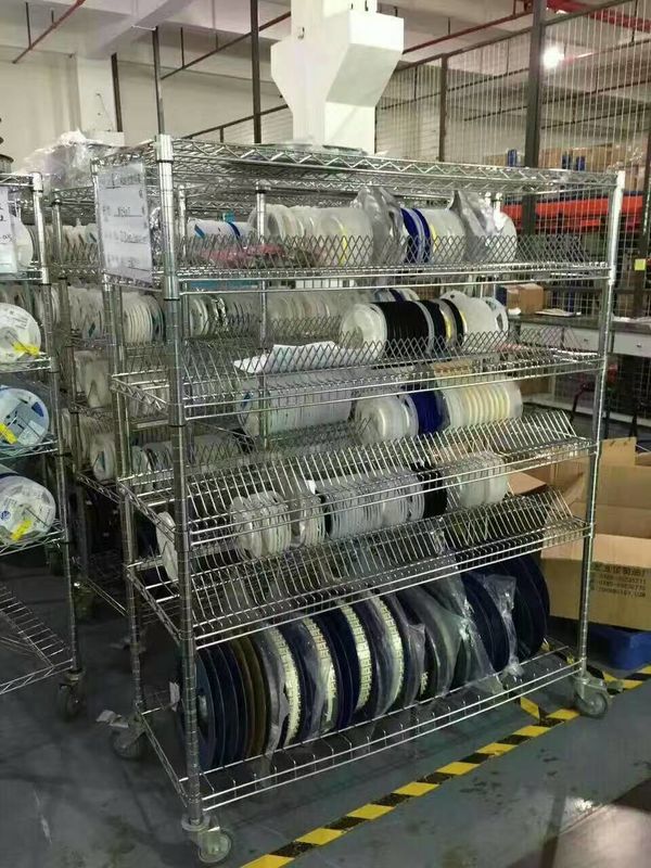 Komponent Rolls için Paslanmaz SMT Yedek Parça ESD SMT Sepeti Depolama Stander